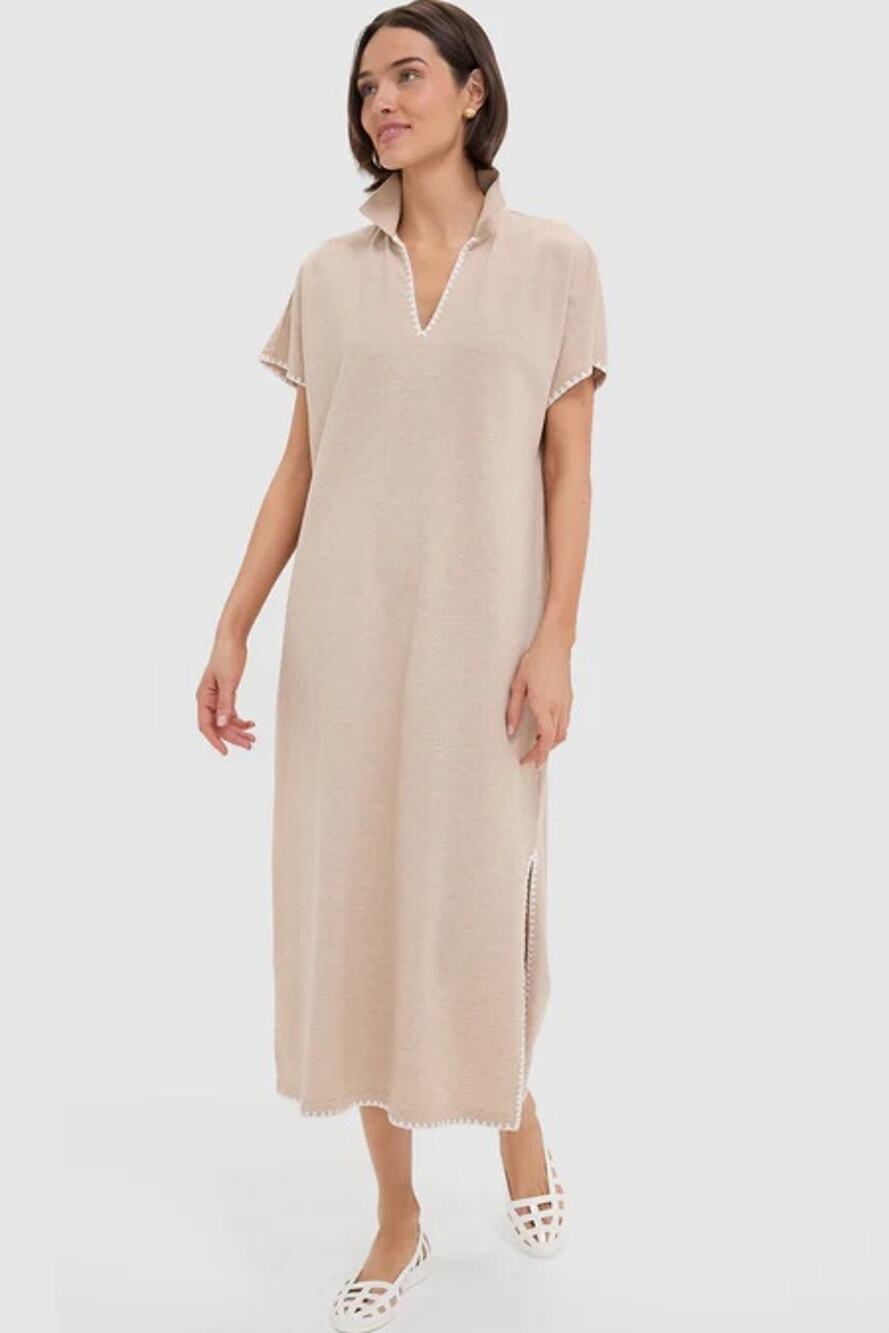 TUCKERNUCK Sandstone Pique Melissa Maxi Dress Size M NWT Retail $178 Tuckernuck